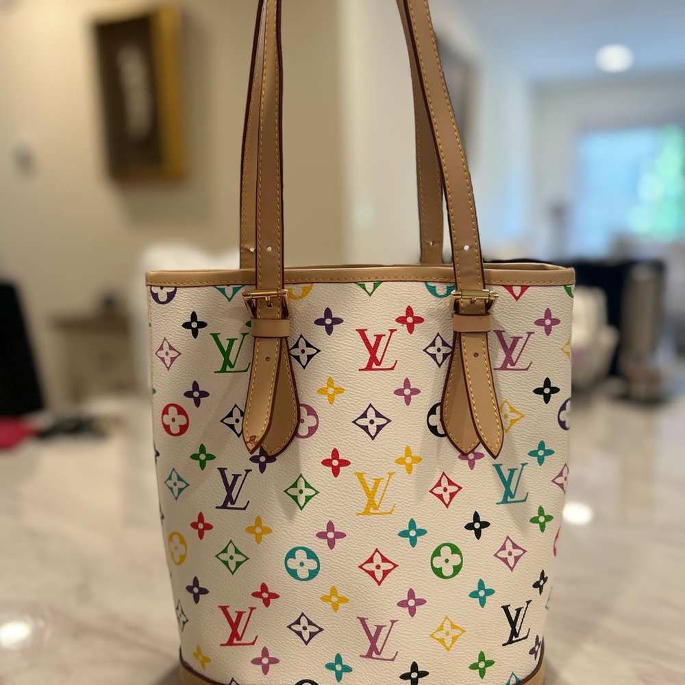 Louis Vuitton Multicolor Bucket Leather Handbag - Picture 8 of 11